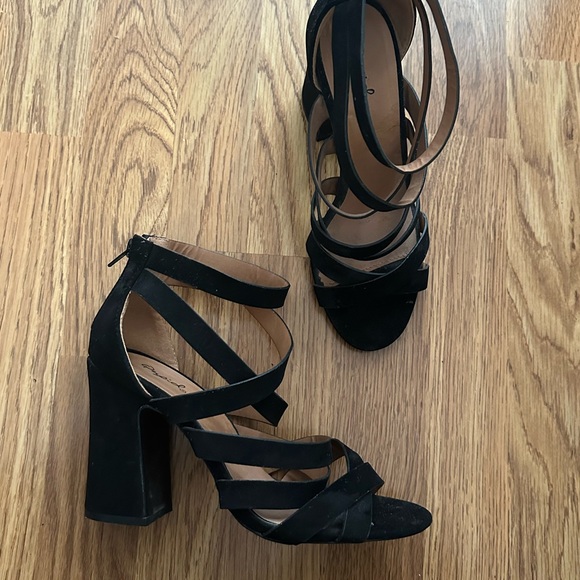 Black Suede Heels - Picture 5 of 5
